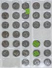 Lote 159 monedas 2 Pesetas. 1869 a 1905. GOBIERNO PROVISIONAL, ALFONSO XII y ALFONSO XIII. Diferentes fechas. 1869, 1870, 1879, 1881, 1882, 1883, 1884...