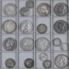 Lote 47 monedas 50 Céntimos a 5 Pesetas. AMADEO I a ALFONSO XIII. Incluye 15 monedas 5 Pesetas, 9 monedas 2 Pesetas, 17 monedas 1 Peseta y 6 monedas 5...