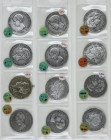 Lote 48 monedas 5 Pesetas. 1870 a 1898. GOBIERNO PROVISIONAL, AMADEO I, ALFONSO XII y ALFONSO XIII. Muchas fechas diferentes. Algunas estrellas visibl...