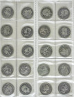 Lote 52 monedas 50 Céntimos (10), 1 (13), 2 (24) y 5 Pesetas (5). 1870 a 1933. GOBIERNO PROVISIONAL a ALFONSO XIII. AR. Incluye 1 Peseta 1933 (*3-4) A...