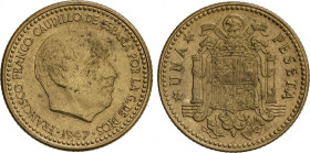 1 Peseta. 1947 (*19-54). EBC-.