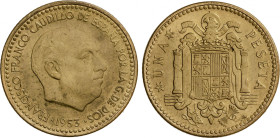 1 Peseta. 1953 (*19-61). (Dos leves manchitas en reverso). SC.