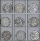 Lote 17 monedas 100 Pesetas. 1966 (*66, 67, 68). MBC a EBC.