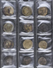 Lote 161 monedas Pequeños cobres a Sestercio. MONEDAS HISPANICAS e IMPERIO ROMANO. AE. En álbum. IMPRESCINDIBLE EXAMINAR. MC a BC+.