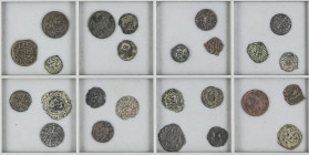 Lote 25 monedas Diners y Ardits. VARIOS REYES. AE. De Catalunya y Aragón de la epoca de los Austrias. A EXAMINAR. BC a MBC+.