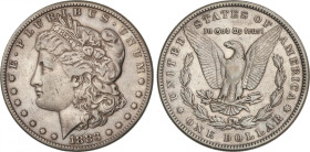 United States of America
1 Dollar. 1883. 26,5 grs. AR. Tipo Morgan. (Rayitas). Pátina. KM-110. MBC+.