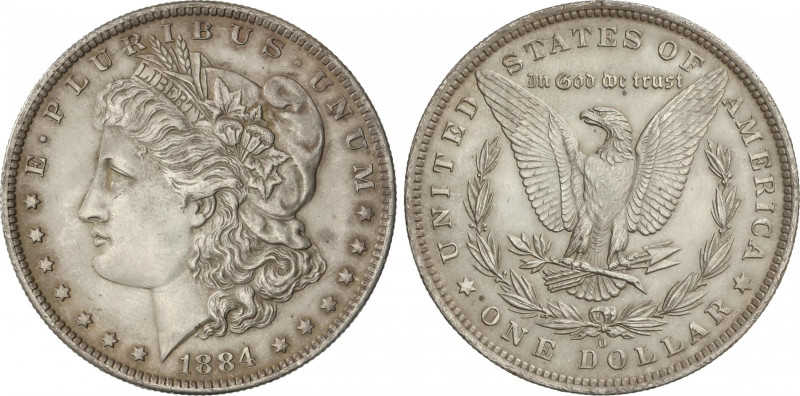 United States of America
1 Dollar. 1884-O. NUEVA ORLEANS. 26,72 grs. AR. Tipo M...