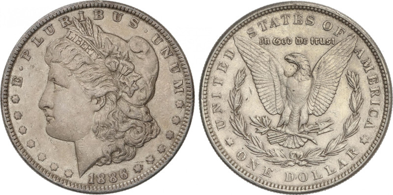 United States of America
1 Dollar. 1886. 26,65 grs. AR. Tipo Morgan. KM-110. EB...