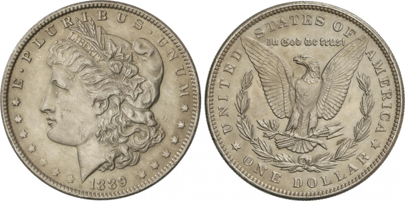 United States of America
1 Dollar. 1889. 26,7 grs. AR. Tipo Morgan. KM-110. EBC...
