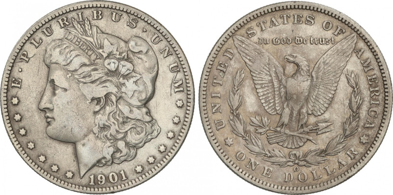 United States of America
1 Dollar. 1901-O. NEW ORLEANS. 26,46 grs. AR. Tipo Mor...