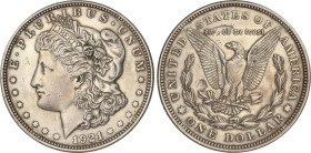 United States of America
1 Dollar. 1921. 26,68 grs. AR. Tipo Morgan. (Limpiada). KM-110. EBC-.