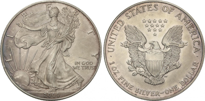 United States of America
1 Dollar. 2000. 31,2 grs. AR. Walking Liberty. KM-273....
