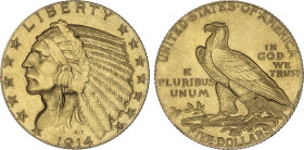 United States of America
Reproducción 5 Dollars. 1914. PHILADELPHIA. 8,36 grs. AU (860)

 Indian Head. Tipo Fr-151; Tipo KM-129. EBC-.