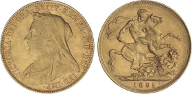Great Britain
Sovereign. 1895. VICTORIA. 7,95 grs. AU. (Leves rayitas). Fr-396; KM-785. MBC+.