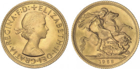 Great Britain
Sovereign. 1966. ELISABETH II. 7,97 grs. AU. Fr-415; KM-908. SC.