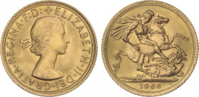Great Britain
Sovereign. 1966. ELISABETH II. 7,97 grs. AU. Fr-415; KM-908. SC.