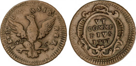 Italian States
1 Grano. 1777. FERDINANDO III. SICILIA. GLC. 4,55 grs. AE. KM-195. MBC/MBC-.