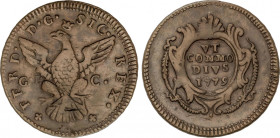 Italian States
2 Grani. 1779. FERDINANDO III. SICILIA. GLC. 8,67 grs. AE. KM-197. MBC-.
