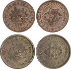 Mexico
Lote 2 monedas 5 y 10 Centavos. 1915. EJERCITO CONSTITUCIONALISTA. AE, latón. KM-613, 615a. EBC y EBC+.