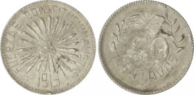 Mexico
50 Centavos. 1913. HIDALGO DEL PARRAL. FUERZAS CONSTITUCIONALISTAS. 12,54 grs. AR. KM-608. MBC+.
