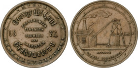 New Zealand
Penny. 1874. GEORGE MCCAUL. GRAHAMSTOWN. 13,91 grs. AE. (Golpecitos). KM-Tn44. MBC+.