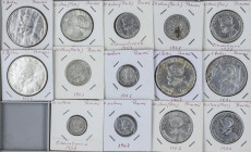 Panama
Lote 14 monedas 10 (3), 25 Centavos (3), 1/2 (4) y 1 Balboa (4). Siglo XX. AR. Todas diferentes. A EXAMINAR. MBC a SC.