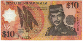 Brunei 10 Ringgit 1996
P# 24a, N# 203442; # C/4 889226; Polymer; UNC