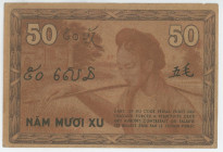 French Indochina 50 Cents 1939 (ND)
P# 87e, N# 210338; # 266128 DP; XF