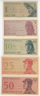 Indonesia 1 - 5 - 10 - 25 - 50 Sen 1964
P# 90 - 94, UNC