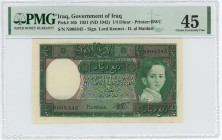 Iraq 1/4 Dinar 1931 (1942) PMG 45 Choice Extremely Fine
P# 16b, N# 221394; # N908345