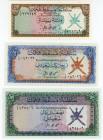 Muscat & Oman 100 Baiza 1/4 - 1/2 Real 1970 (ND)
P# 1 -3, UNC