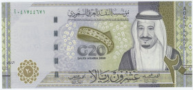 Saudi Arabia 20 Riyals 2020
N# 242024; # I041744671; G20 Summit in Riyadh 2020; UNC