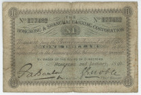 Hong Kong 1 Dollar 1890
P# 136b, # 177182; F