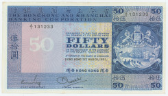 Hong Kong 50 Dollars 1981
P# 184g, N# 245468; # A/1 131233; XF