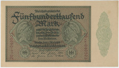 Germany - Weimar Republic 500000 Mark 1923
P# 88b, N# 207364; # 20ab040503; AUNC