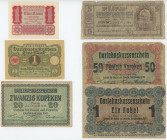 Germany - Weimar Republic Lot of 6 Banknotes 1916 - 1942
F/XF
