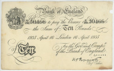 Great Britain 10 Pounds 1935
P# 336, N# 204155; # K/145 30466; F+