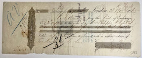 Great Britain Samuel, Montagu & Co Bill of Exchange for 704 Florins London 1865
# 196; Samuel Montagu & Co. was a British merchant bank founded by Sa...