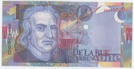 Great Britain Test Banknote De La Rue Currency 1999
# BB 000000; UNC