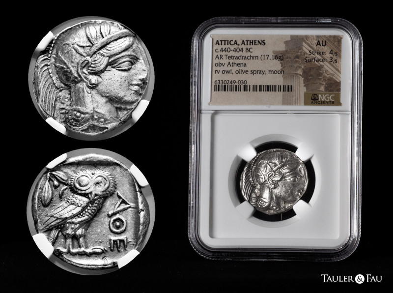 Attica. Athens. Tetradrachm. 454-404 BC. (Kroll-8). (Dewing-1591/8). (Sng Cop-31...