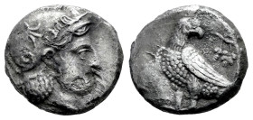 Baktria. Drachm. 246/5-239/8 a.C. Hekatompylos. (Bopearachchi-Sophytes series 2A). (SNG Ans-14/16). Anv.: Head of Athena to right, wearing earring, ne...