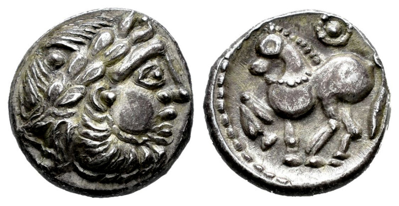 Celts in Eastern Europe. Drachm. Siglo III a.C. Kugelwange type. (Göbl-OTA pl. 1...