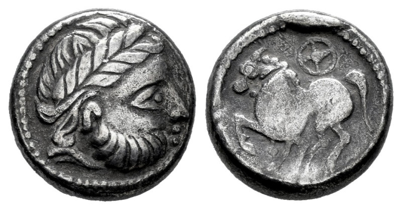 Celts in Eastern Europe. Drachm. Siglo III a.C. Dachreiter Type. (Göbl-OTA pl.16...