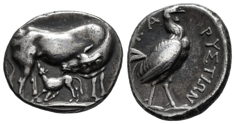 Euboia. Karystos. Stater. 300-250 a.C. (Bcd-Euboia 570). (Sng Cop-416). Anv.: Co...