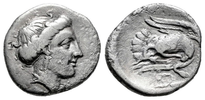 Euboia. Chalkis. Drachm. 290-273/1 a.C. (Bcd-Euboia 177). (Hgc-4,1464). Anv.: He...