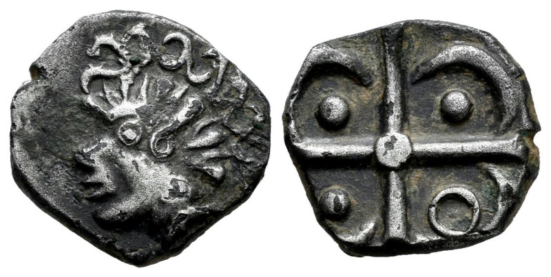 Galia. Volcae-Aeromici. Drachm. Century II-I BC. Nimes. (Lt-2986). Ag. 2,31 g. "...