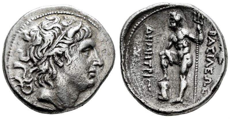 Kingdom of Macedon. Demetrios I Poliorketes. Tetradrachm. 290-287 a.C. Chalcis. ...