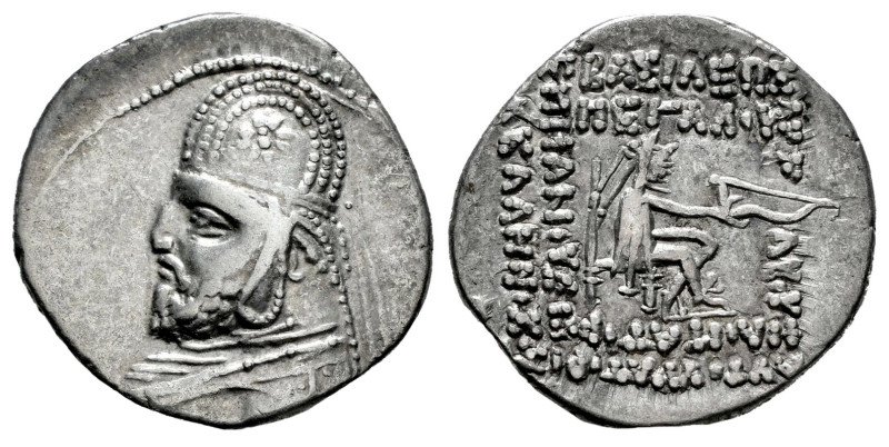 Kingdom of Parthia. Mithradates III. Drachm. 87-80 a.C. Rhagai. (Sellwood-31.6)....