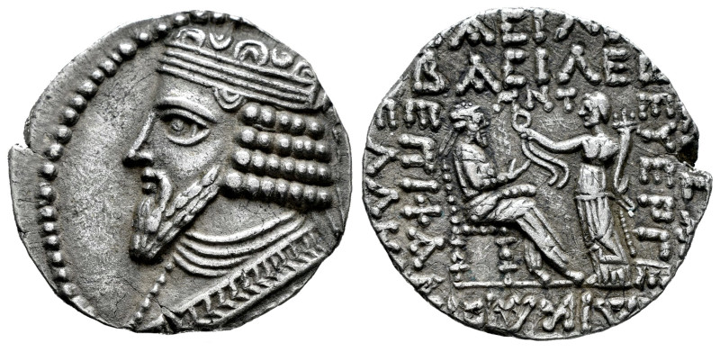 Kingdom of Parthia. Gotarzes II. Tetradrachm. 45-46 d.C. Seleukeia on the Tigris...