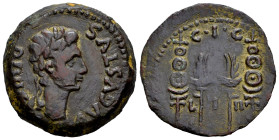 Acci. Augustus period. Unit. 26 BC-14 AC. Guadix (Granada). (Abh-34). (Acip-3003). Anv.: AVGVSTVS. DIVI. F. Laureate head of Augustus right. Rev.: Ens...